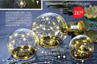 Weltbild Solar-schwimmkugeln „brillar“ Angebot