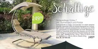 Weltbild Schaukelliege Wolke 7 Inkl. Sonnendach Und Polster Angebot