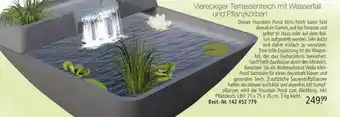 Weltbild Viereckiger Terrassenteich Mit Wasserfall Und Pflanzkörben Angebot