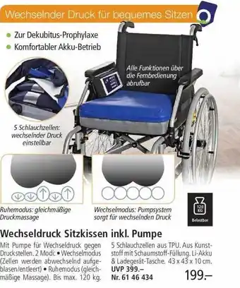 Weltbild Wechseldruck Sitzkissen Inkl. Pumpe Angebot