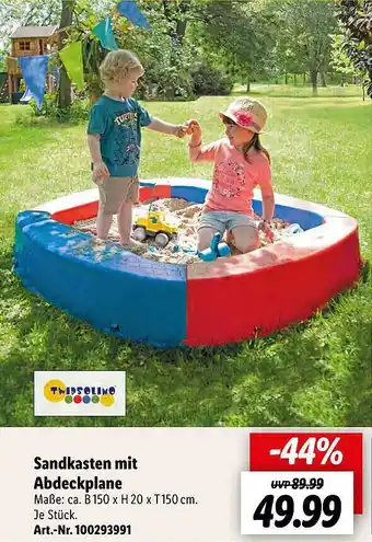 Lidl Sandkasten Mit Abdeckplane Angebot