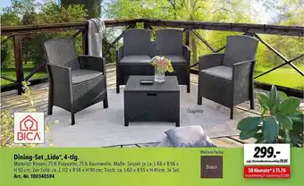 Lidl Dining-set „lido“ 4tlg Bica Angebot