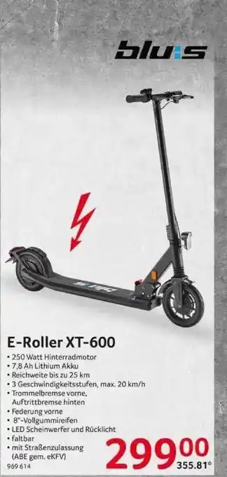 Selgros Bluis E-roller Xt-600 Angebot