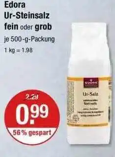 V Markt Edora Ur-steinsalz Fein Oder Grob Angebot