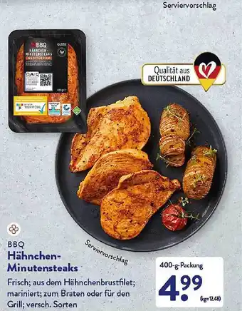 Aldi Nord Bbq Hähnchen-minutensteaks Angebot