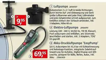 Bauhaus Luftpumpe, Elektro-luftpumpe Oder Akku-druckluftpumpe „easypump“ Angebot