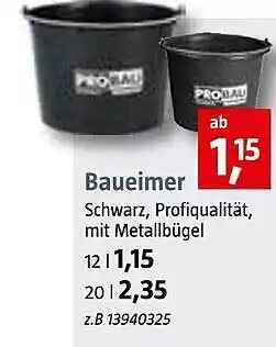 Bauhaus Baueimer Pro Bau Angebot