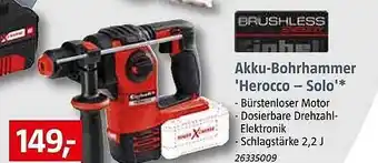 Bauhaus Einhell Akku-bohrhammer „herocco - Solo“ Angebot