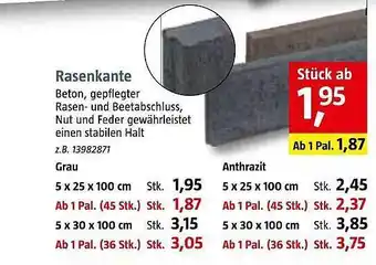 Bauhaus Rasenkante Angebot