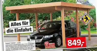 Bauhaus Carport „lärche“ Angebot