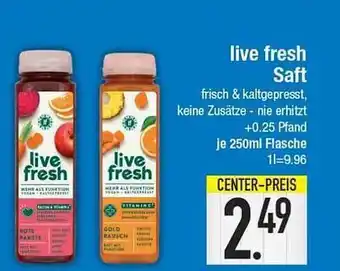 E-Center Live Fresh Saft Angebot