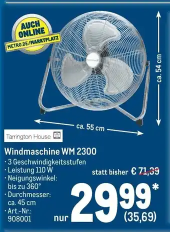 METRO Tarrington House Windmaschine | WM 2300 Angebot