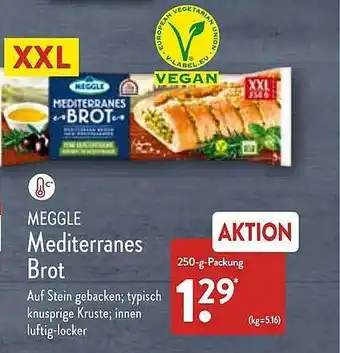 Aldi Nord Meggle Mediterranes Brot Angebot