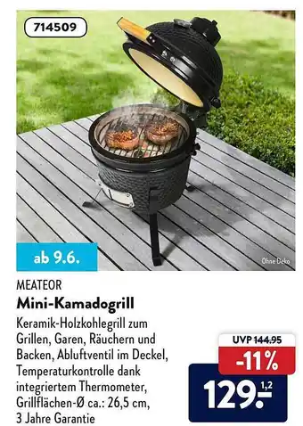 Aldi Nord Meateor Mini-kamadogrill Angebot