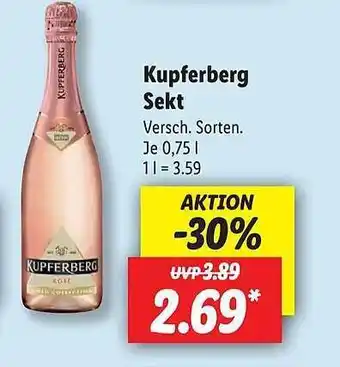 Lidl Kupferberg Sekt Angebot