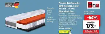 Lidl 7-zonen-taschenfederkern-matratze „sleep Balance Tfk“ Mit Wendefunktion Angebot