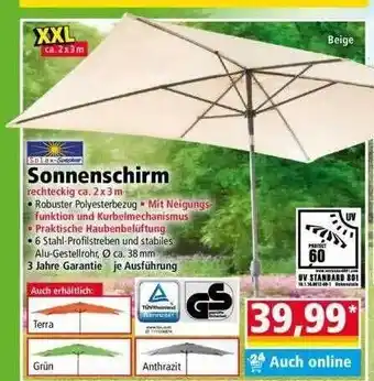 Norma XXL-sonnenschirm Angebot