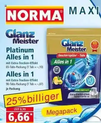 Norma Glanz Meister Platinum Alles In 1 Angebot