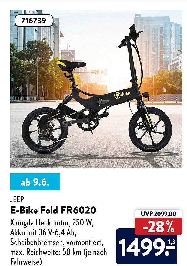 Jeep Ebike Fold Fr6020 Angebot bei Aldi Süd