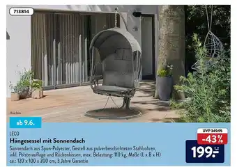 Aldi Süd Leco Hängesessel Mit Sonnendach Angebot