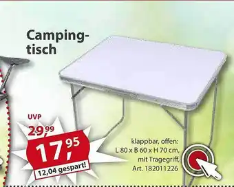 Sonderpreis Baumarkt Campingtisch Angebot