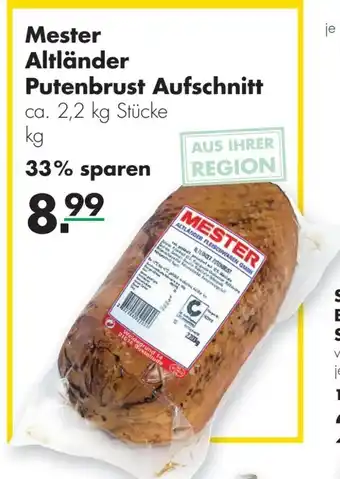 Handelshof Mester Altlander Putenbrust Aufschnitt 1kg Angebot