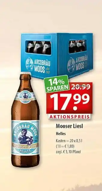 Getränkeland Mooser Liesl Helles Angebot