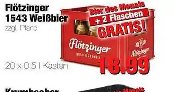 Edeka Scherer Flötzinger 1543 Weißbier Angebot