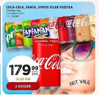Scandinavian Park Coca-cola, fanta, sprite eller fuzetea tilbud