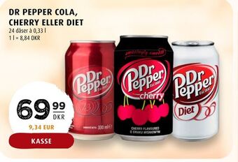 Scandinavian Park Dr pepper cola, cherry eller diet tilbud