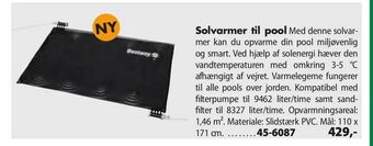 Biltema Solvarmer til pool tilbud
