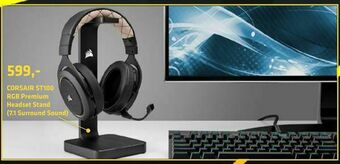 LabTech Data CORSAIR ST100 RGB Premium Headset Stand (7,1 Surround Sound) tilbud