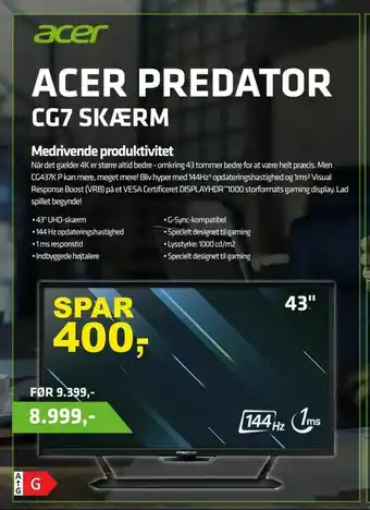 LabTech Data Cg7 skærm tilbud