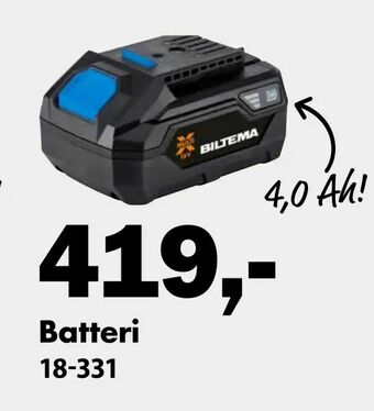 Biltema Batteri tilbud