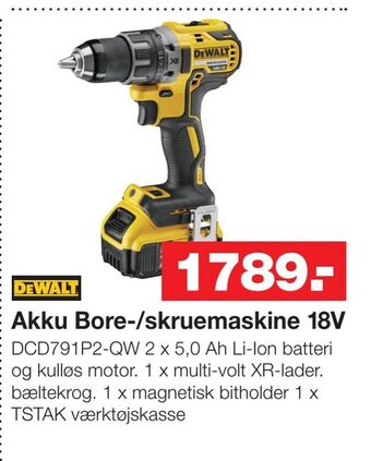 Bauhaus Akku Bore-/skruemaskine 18V tilbud
