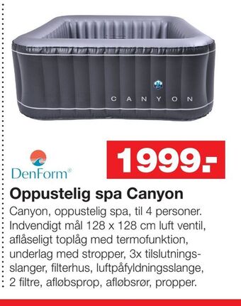 Oppustelig spa Canyon