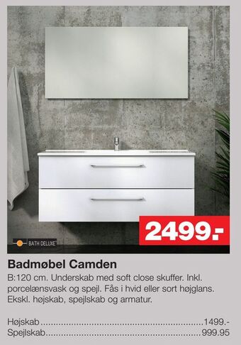 Bauhaus Badmøbel Camden tilbud