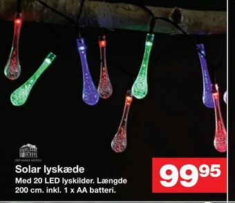 Bauhaus Solar lyskæde tilbud
