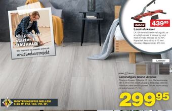 Bauhaus Laminatgulv Grand Avenue tilbud