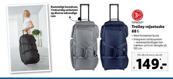 Lidl Trolley rejsetaske tilbud