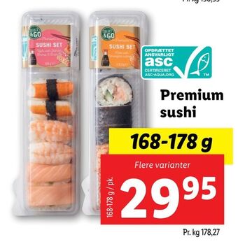 Lidl Premium sushi tilbud