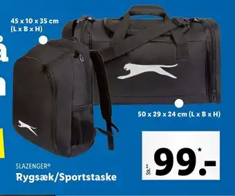 Lidl Rygsæk/Sportstaske tilbud
