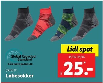 Lidl Løbesokker tilbud