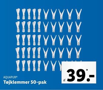 Lidl Tøjklemmer 50-pak tilbud