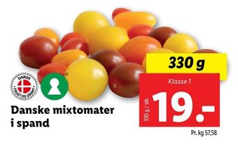 Lidl Danske mixtomater i spand tilbud