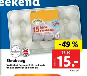 Lidl Skrabeæg tilbud
