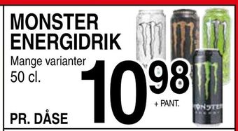 ABC Lavpris Monster energidrik tilbud