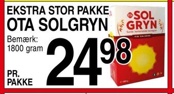 ABC Lavpris Ota solgryn tilbud