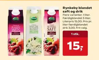 Dagli'Brugsen Rynkeby blandet saft og drik tilbud