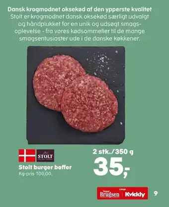 Kvickly Stolt burger bøffer tilbud
